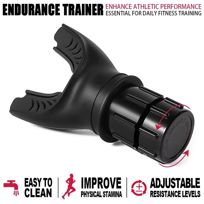 Ejercicio de Respiración Pulmones Dispositivo Portátil de Respiración al Aire Libre Aparato de Fitness Dispositivo de Entrenamiento de Resistencia con Resistencias Ajustables