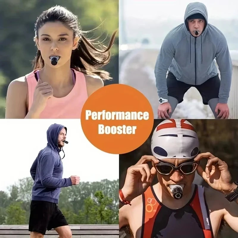 Ejercicio de Respiración Pulmones Dispositivo Portátil de Respiración al Aire Libre Aparato de Fitness Dispositivo de Entrenamiento de Resistencia con Resistencias Ajustables