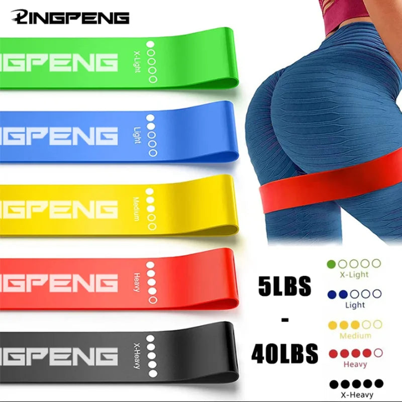 Diferentes bandas de resistencia Banda de yoga Banda de ejercicio para fitness Banda de tensión para cadera Banda elástica para piernas sentadillas Baile Banda elástica de estiramiento
