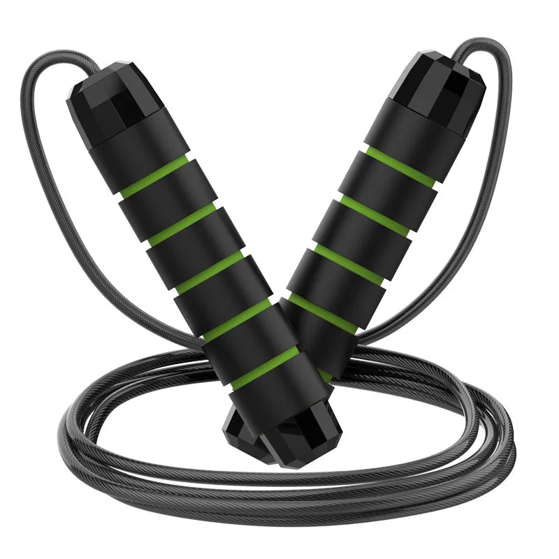 Cuerda para Saltar de Alambre de Acero, Ejercicio de Saltos, Ajustable, Entrenamiento de Fitness, Equipo Deportivo para Casa, Sin Enredos, Estudiantes